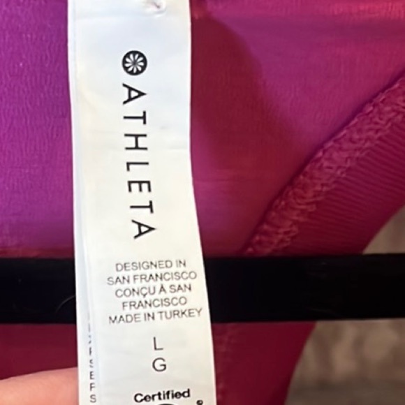 Athleta Pink racer back tank top size Large - Picture 2 of 6